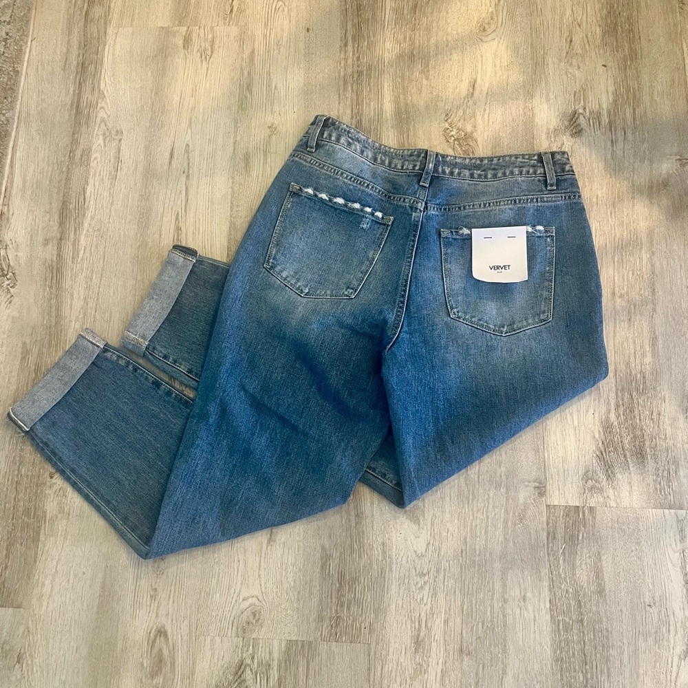 NEW VERVET Ripped Distressed High Waisted Jeans - Picture 2 of 4